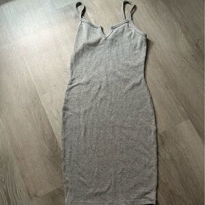 Grey bodycon dress